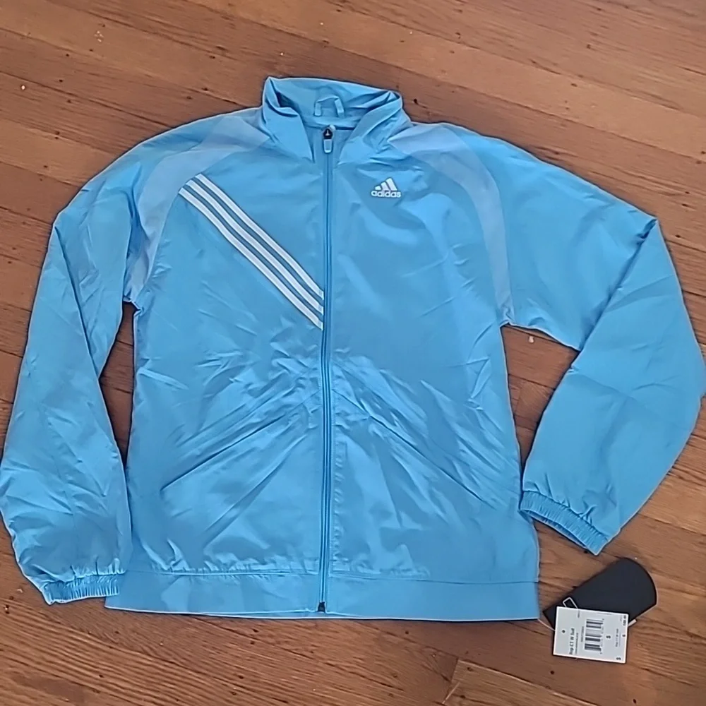 NWT Adidas climacool Barbie aqua track jacket size S - Picture 1 of 5